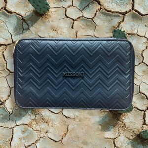 Missoni Exclusive Delta Travel case Blue Zippered Limited Edition